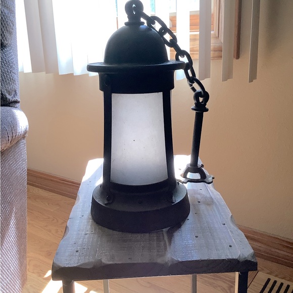 Antique Vintage Metal Lantern - Picture 1 of 9